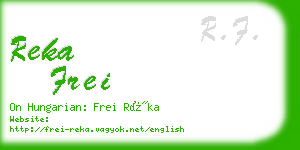 reka frei business card